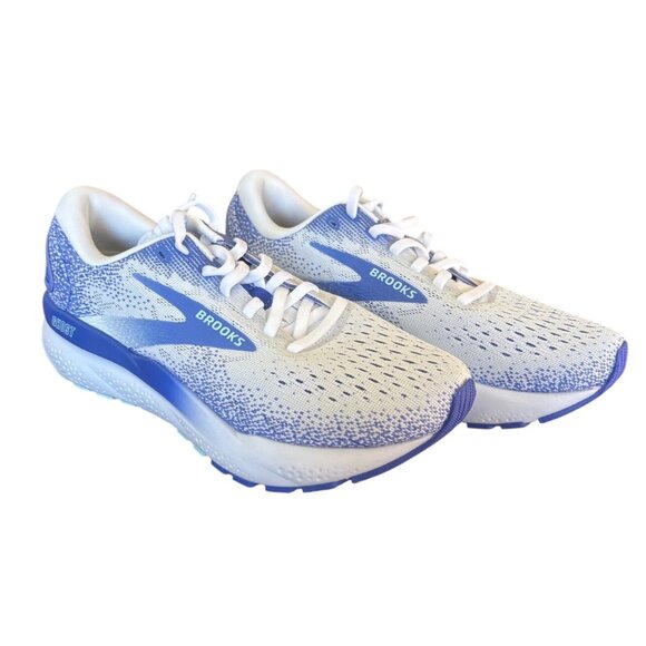 Brooks Ghost 16 Neutral Running Shoes White and Blue Size 6 New In Box - Picture 5 of 9